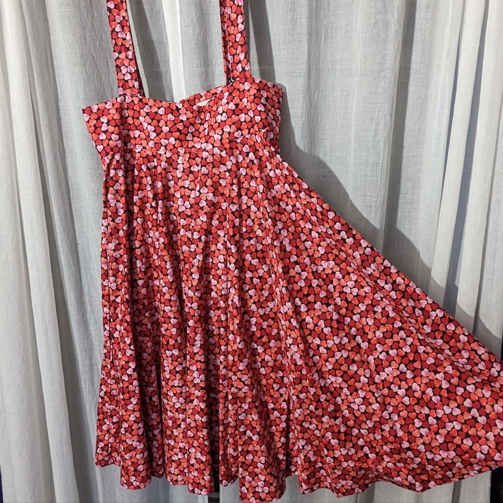 Heart Pinafore Skirt
